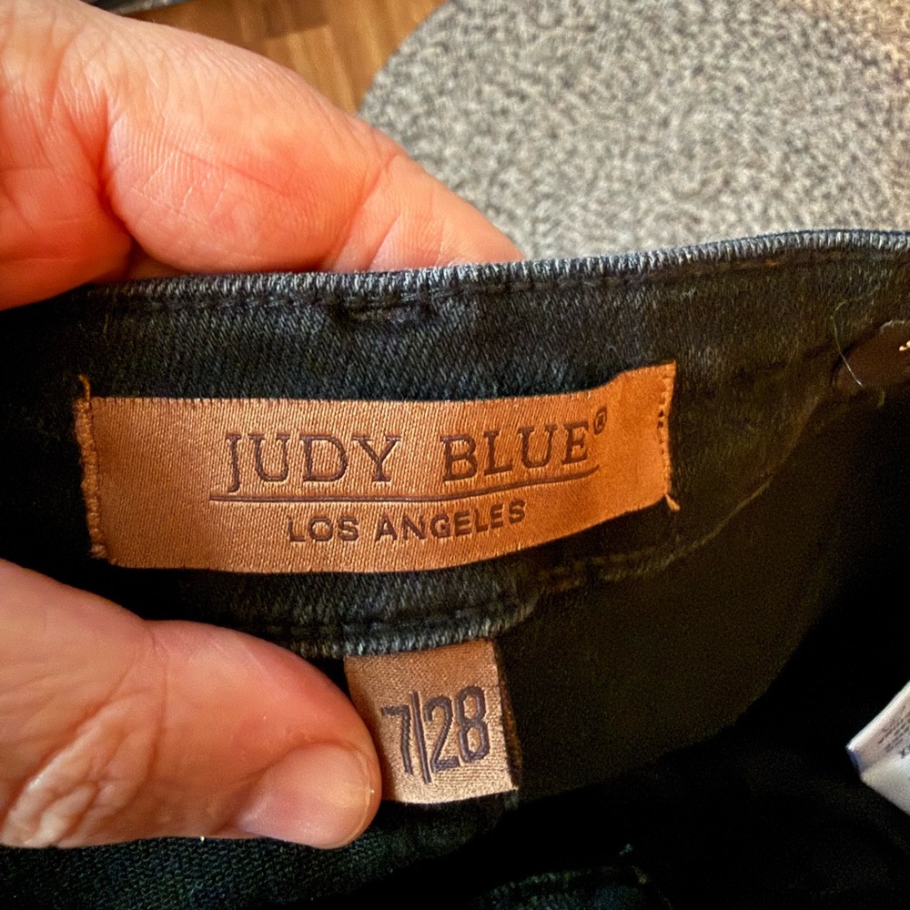 Judy Blue Dark Gray Women's Straight Leg Jeans - Picture 4 of 6